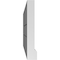 Ekena Millwork Vertical Surface Mount PVC Gable Vent: Functional, w/ 2"W x 2"P Brickmould Sill Frame, 40"W x 12"H GVPVE40X1203SF - alternate 3